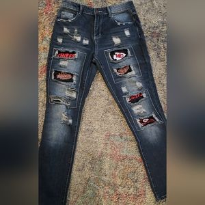 Kansas city Chiefs jeans size 11. New without tags.  Never worn
